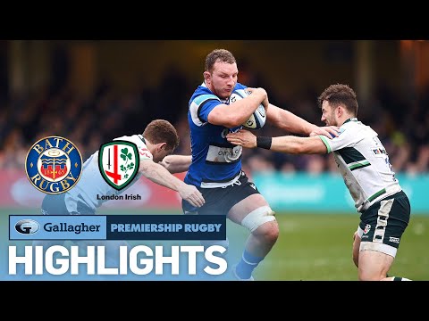 Bath v London Irish - HIGHLIGHTS | A Hard Fought Victory | Gallagher Premiership 2022/23