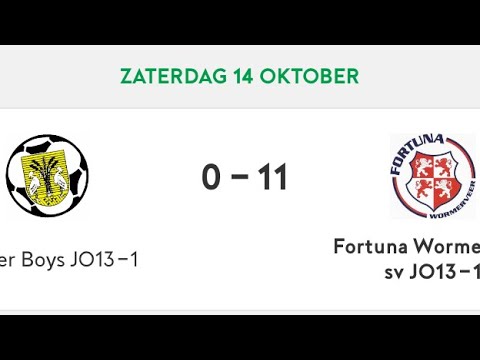 20231014 Reigersboys 13-1 - Fortuna Wormerveer 13-1