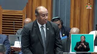 Minister for Public Works delivers a statement on Fiji’s first national water sector strategy.