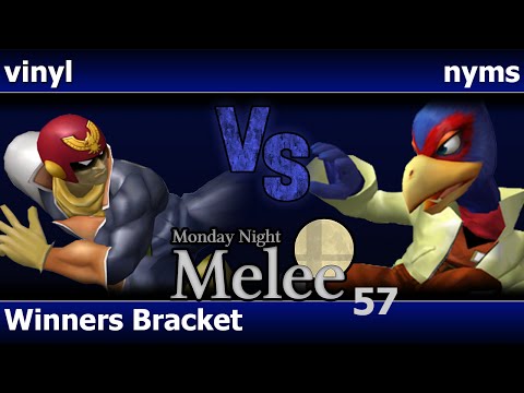 MNM 57 Melee - vinyl (C Falcon) vs nyms (Falco) - Winners Bracket