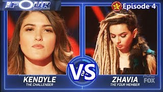 Zhavia vs Kendyle Paige  - SHOCKING Results  &amp;Comments The Four S01E04 Ep 4