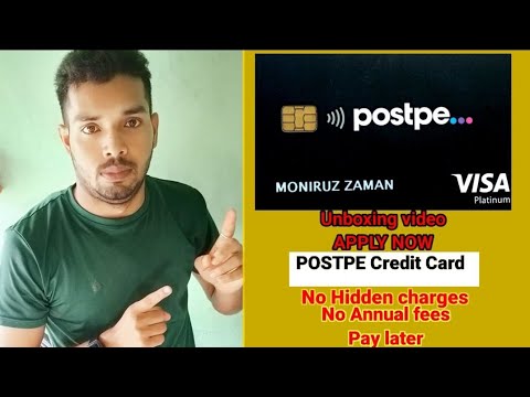 How to generate Postpe card pin generate.unboxing video@Zaman Vlog.