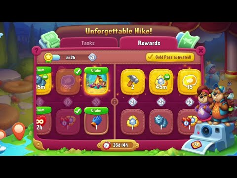 @Fishdom Level 5551, Unforgettable Hike Level 20 Unlocked.