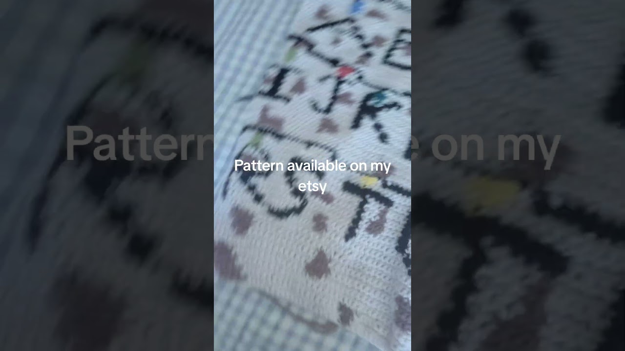 The stranger things alphabet wall pattern available on my etsy #strangerthings #fyp