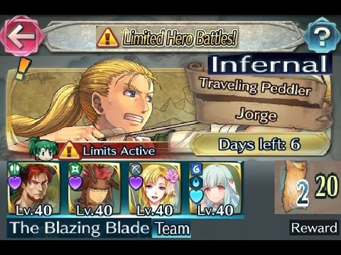 The battle with Limited unit : Vs. Jorge - Infernal (with F2P units 1 SI and Seals) No Duo/Brave
