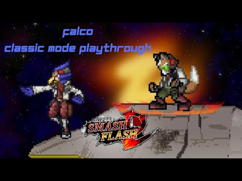 Super Smash Flash 2 - Falco Classic Mode Playthrough