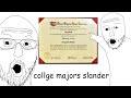 College Majors Slander
