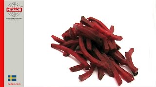 Beetroot: Julienne cut 4×4 mm