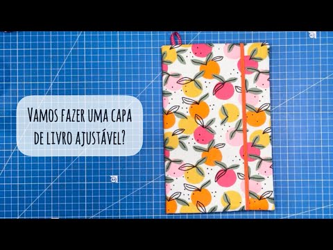 How to make an adjustable book cover - creative sewing step by step tutorial