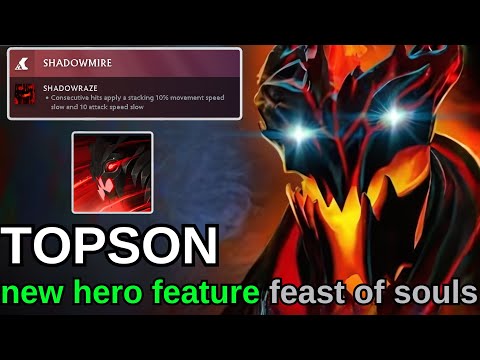 TOPSON [Shadow Fiend] New Hero features fast game winning 7.36a Dota 2#dota2 #gaming #topson