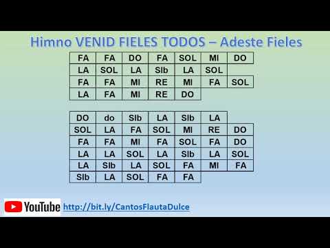 Notas de Cantos para Flauta: 2018