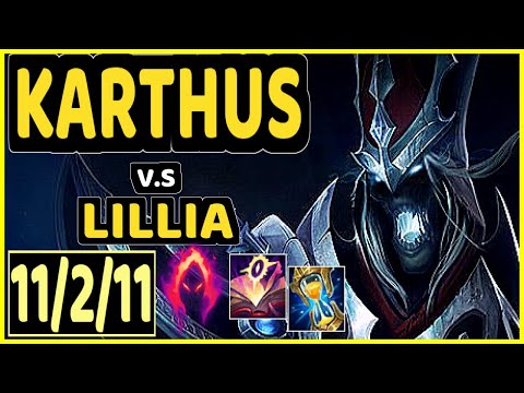 KARTHUS vs LILLIA - 11/2/11 KDA JUNGLE CHALLENGER GAMEPLAY - KR
