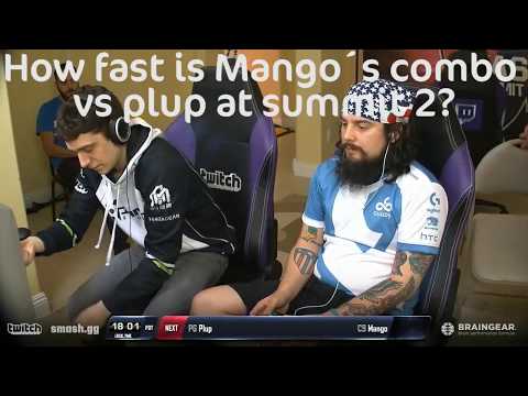How fast is Mango vs Plup combo at summit 2?