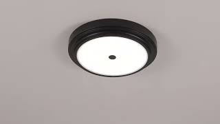 Watch A Video About the Possini Euro Cassandra Black LED Modern Ceiling Light
