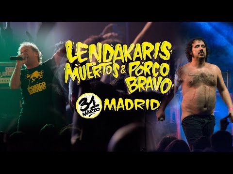 Resumen concierto de Porco Bravo y Lendakaris Muertos en la sala BUT, 31 Marzo 2017