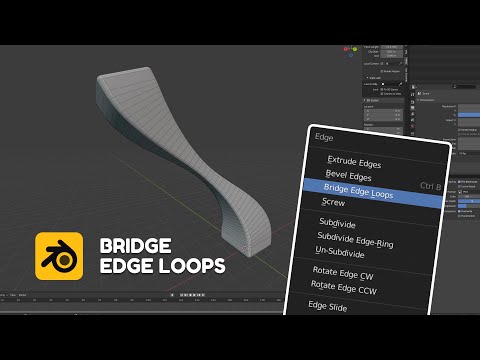 The Most Powerful Tool in Blender - Bridge Edge Loops - Quick Tip