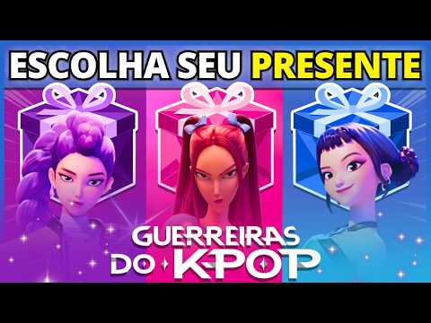 💿🎵 ESCOLHA SEU PRESENTE 🎁| Especial GUERREIRAS DO K-POP | Rumi, Mira, Zoey | #buuquiz #quiz