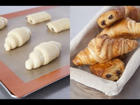 Technique de cuisine : plier des croissants et pains au chocolat