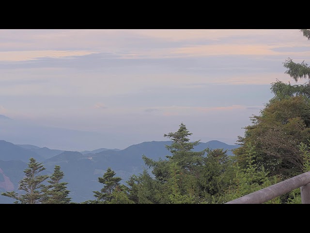 七面山から望む富士山