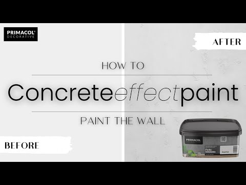 DIY | Primacol Decorative | Concrete Effect Paint | Accent Wall | How to paint the wall