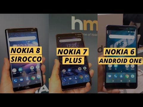 Nokia 8 Sirocco, Nokia 7 Plus & Nokia 6: First Look At MWC 2018