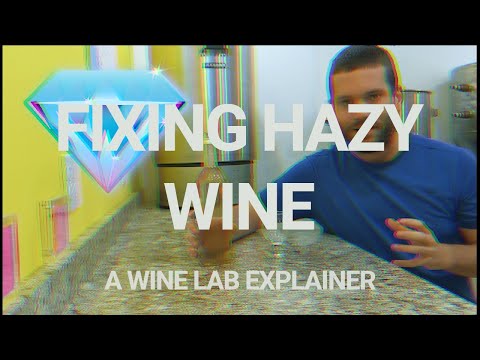 (WINE LAB EXPLAINER - 2) Clearing Up Hazy Wine With Bentonite and a Filter