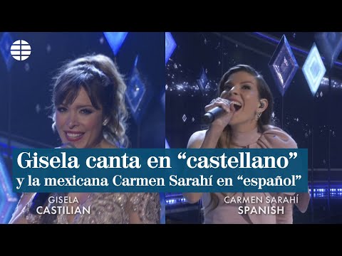 Gisela canta en 'castellano' y la mexicana Carmen Sarahí, en 'español'