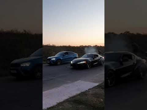 Thumbnail for Toyota Supra 2020 vs BMW X6M Drag race by BMW X6