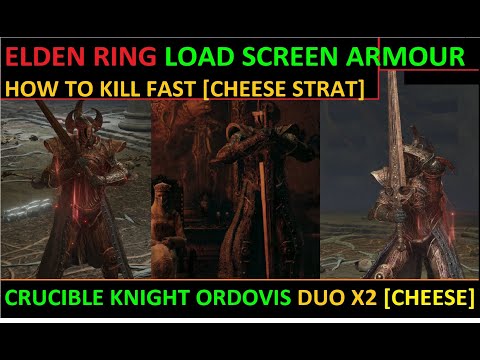 Crucible Knight Ordovis Twins CHEESE easy strat - cool armour {Auriza hero's grave} - Bandit build