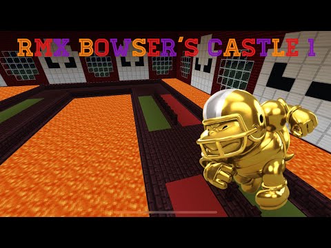 Mario Kart in Minecraft RMX Bowser’s Castle 1