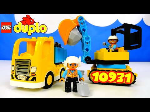 Конструктор LEGO DUPLO Town «Грузовик и гусеничный экскаватор» 10931 / 20 деталей