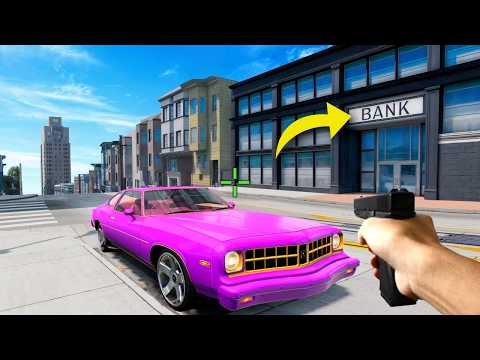 Robbing a BANK in BeamNG!