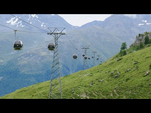 Celerina Marguns - Eine der letzten VonRoll Gondelbahn.