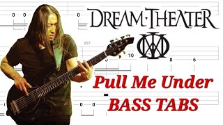 Dream Theater - Pull Me Under BASS TABS | Cover | Tutorial | Lesson