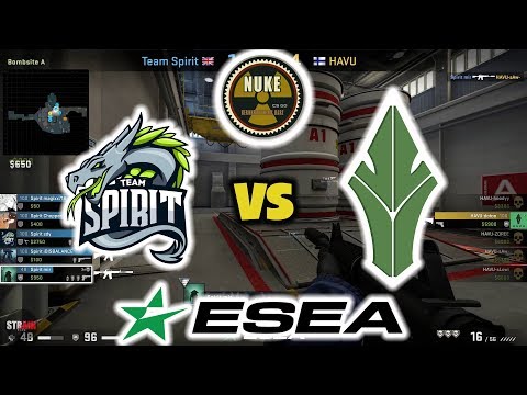 HAVU vs Team Spirit Highlights [Nuke] - ESEA MDL S32 Consolidation Final