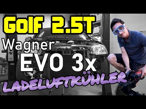 Golf V 2.5 5Zylinder Turbo - Wagner Evo3x Ladeluftkühler vom RS3/TTRS Teil 1