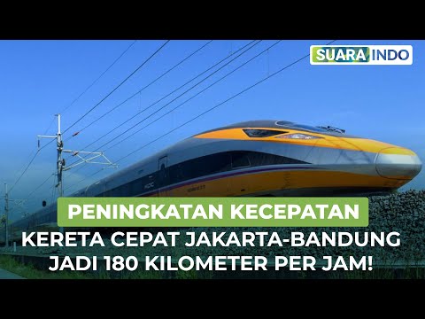 Uji Kecepatan Kereta Cepat Jakarta-Bandung Kini Ditingkatkan Jadi 180 Kilometer Perjam.