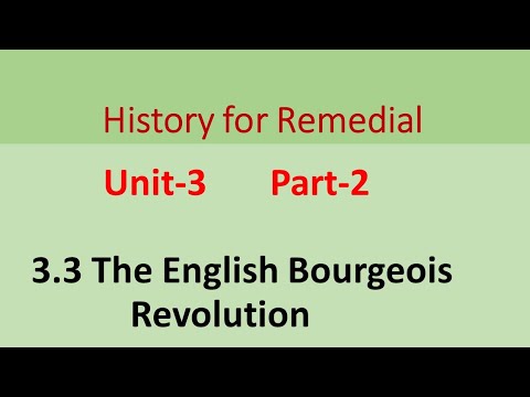 History for Remedial Unit 3 Part 2: English Revolution @ in English and Afan Oromo