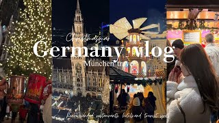 【ドイツvlog】ミュンヘンクリスマスマーケット🇩🇪🥨|雪景色のノイシュバンシュタイン城❄️|人気レストラン巡り