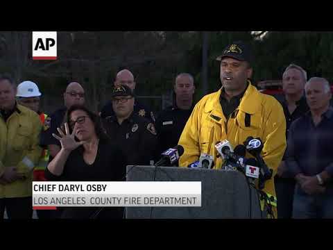 A raging Southern California wildfire has triggered a mandatory evacuation order for the entire beachside city of Malibu. The fire broke out Thursday northwest of Los Angeles and roared southward, jumping the U.S. 101 freeway. (Nov. 9)