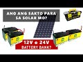 12v vs 24v battery bank system off grid solar power for home
