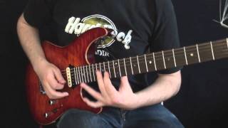 Fusion Licks Guitar Lesson #1: Combining Tapping + String Skipping by Martin Miller