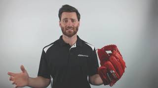 Video thumbnail: SSK Ronald Acuna 12.75" Pro Fielding Baseball Glove: S1822NRDH