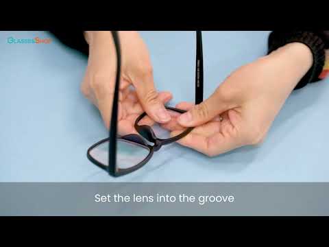 GlassesShop.com |  How to Install / Remove the lenses — Plastic Frame