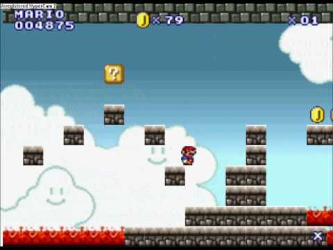 Super Mario World Bowser sky castle