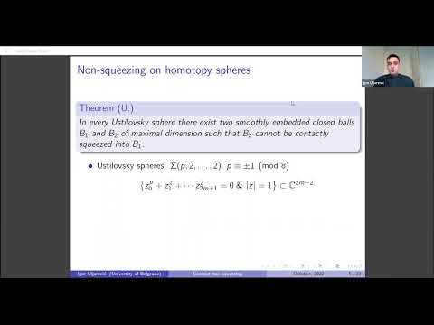 Contact non-squeezing via selective symplectic homology - Igor Uljarević