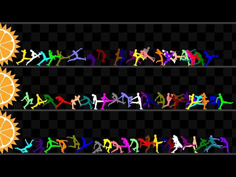 Escape from the Gear - AI Human Survival Race in Unity