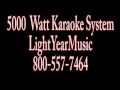 Professional Karaoke System 5000 Watts of Power ...