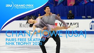 Emily CHAN / Spencer Akira HOWE (USA) | Pairs Free Skating | NHK Trophy 2025 | #GPFigure