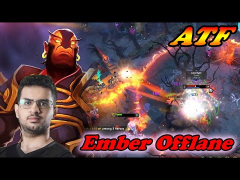 ATF 19 kills Ember Spirit Offlane high magical damage burst | Immortal Best Ranked Gameplay